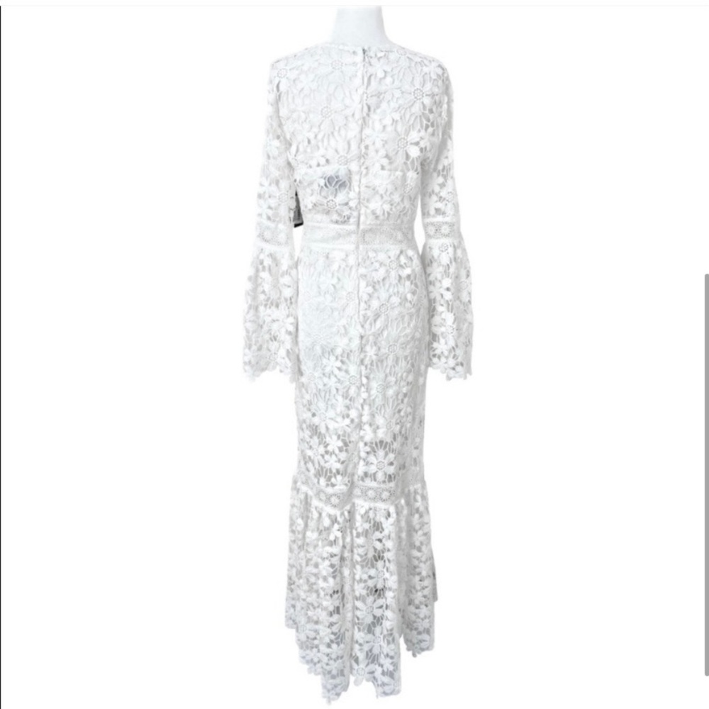 Alexia Admor Crochet Vneck Maxi Dress